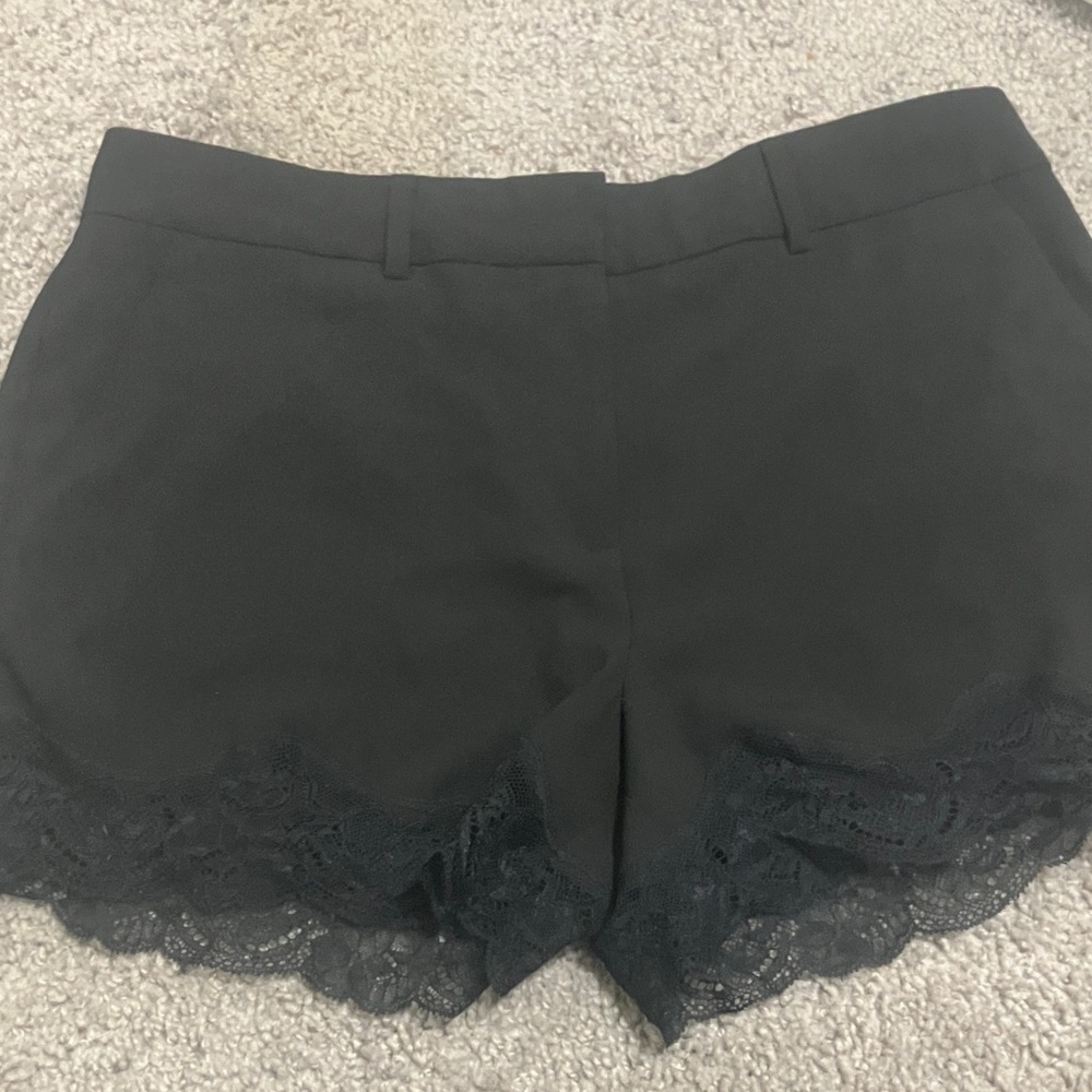 Victoria's Secret Black Lace High Waist Shorts
